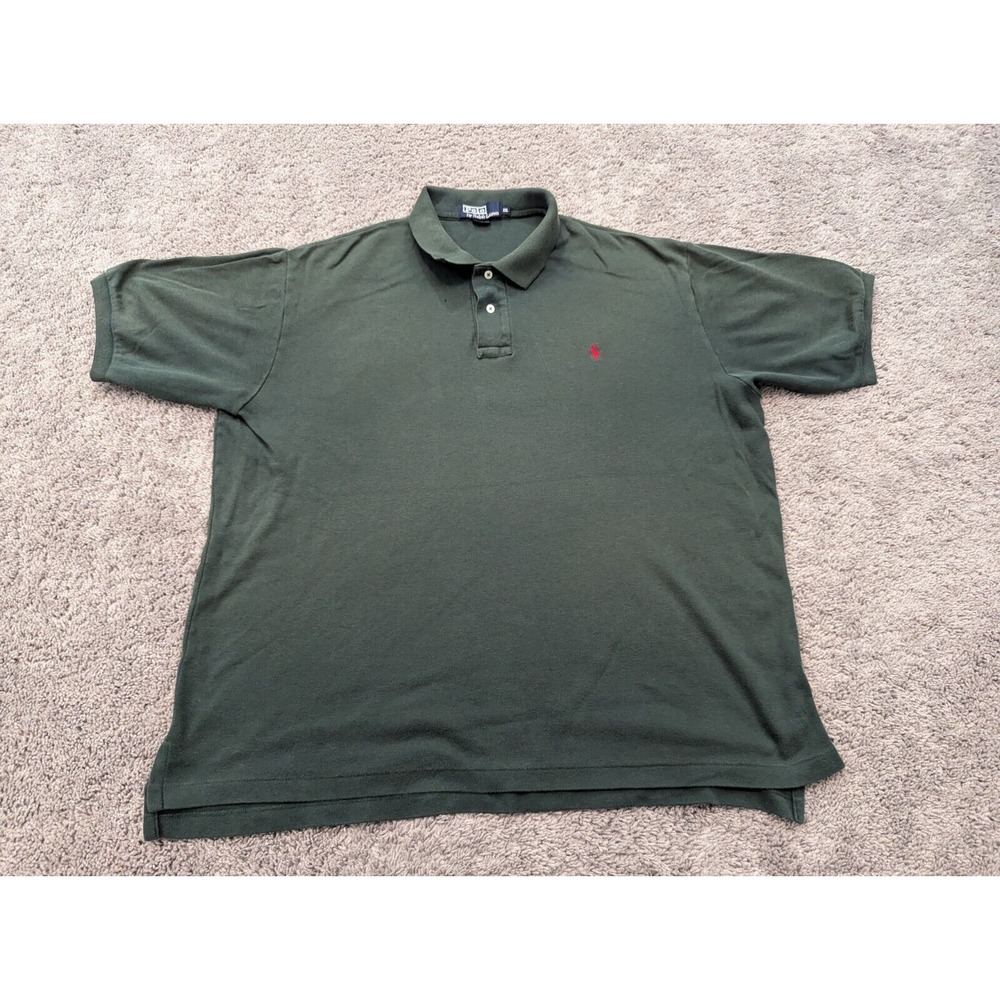Vintage Polo by Ralph Lauren Polo Shirt Mens 2XL XXL Cotton‎ Short Sleeve Green
